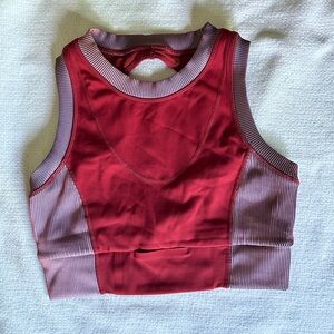 FP Movement by Free People Red and Purple Tank Top